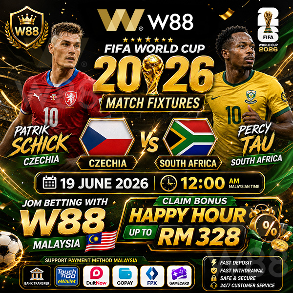 W88-Malaysia-FIFA-World-Cup-2026-Czechia-vs-South-Africa