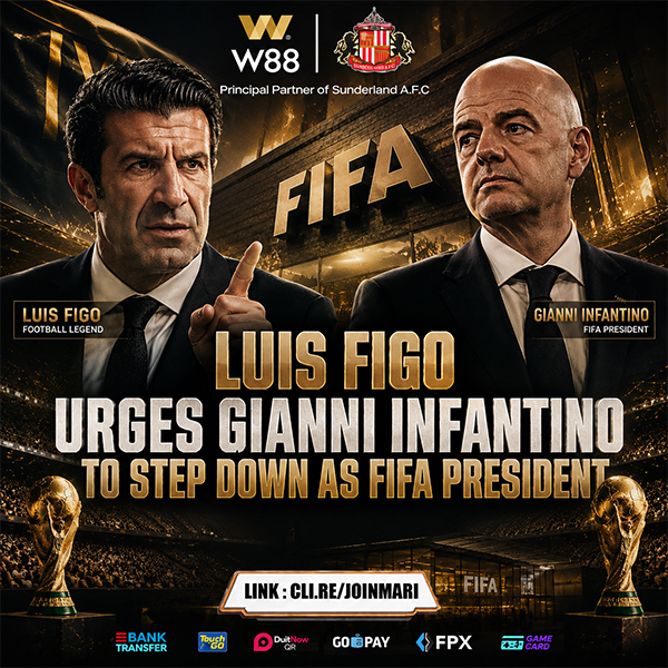 Luis Figo Urges Gianni Infantino to Step Down as FIFA President